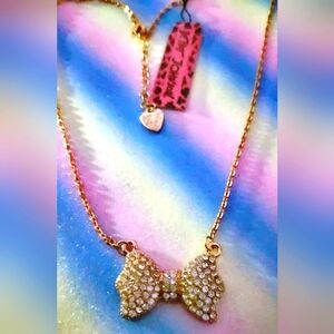 Betsy Johnson Bowtie Necklace